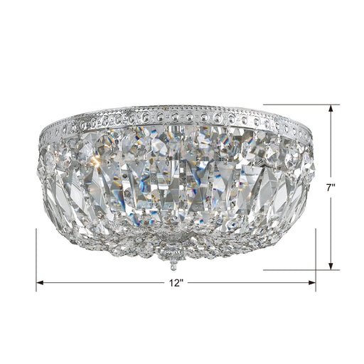 Crystorama 712-CH-CL-I Ceiling Mount Three Light Flush Mount Polished Chrome Alternate Image.jpg