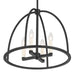 Crystorama ABB-3004-BK Abbott Four Light Chandelier Black Alternate Image 2.jpg