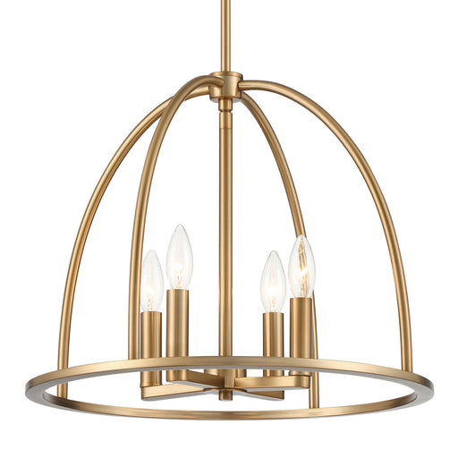 Crystorama ABB-3004-VG Abbott Four Light Chandelier Vibrant Gold Alternate Image.jpg