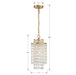 Crystorama GAB-B7301-GA Gabrielle One Light Chandelier Antique Gold Alternate Image 4.jpg