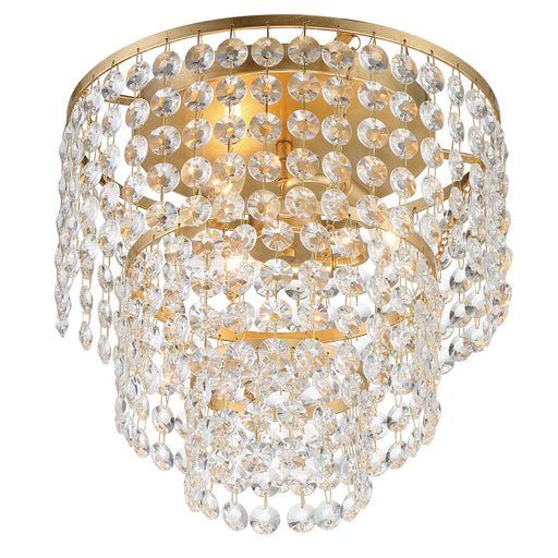 Crystorama GAB-B7303-GA Gabrielle Three Light Flush Mount Antique Gold Alternate Image.jpg