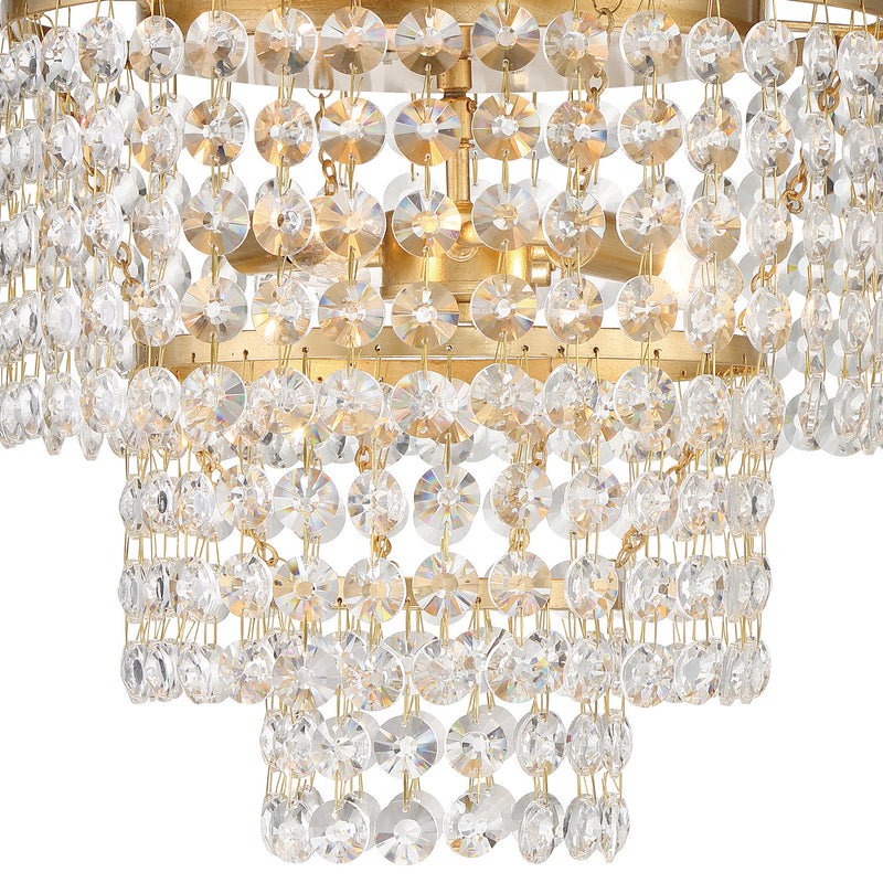 Crystorama GAB-B7303-GA Gabrielle Three Light Flush Mount Antique Gold Alternate Image 2.jpg
