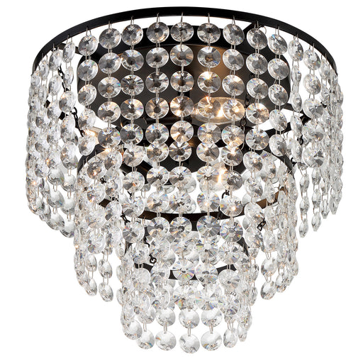 Crystorama GAB-B7303-MK Gabrielle Three Light Flush Mount Matte Black Alternate Image.jpg