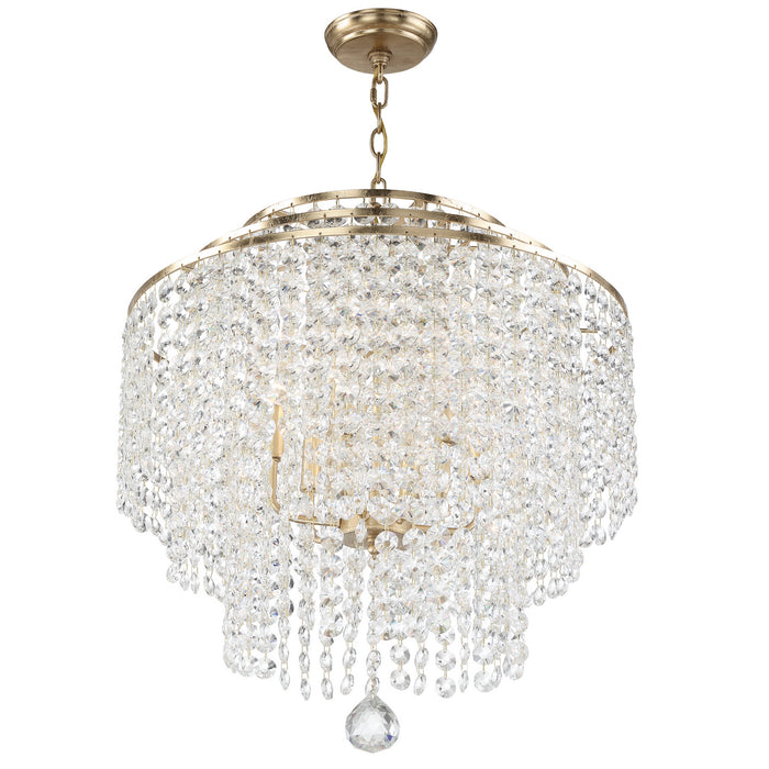 Crystorama GAB-B7305-GA Gabrielle Six Light Chandelier Antique Gold Alternate Image 2.jpg