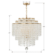 Crystorama GAB-B7305-GA Gabrielle Six Light Chandelier Antique Gold Alternate Image 4.jpg