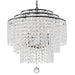 Crystorama GAB-B7305-MK Gabrielle Six Light Chandelier Matte Black Alternate Image.jpg