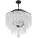 Crystorama GAB-B7305-MK Gabrielle Six Light Chandelier Matte Black Alternate Image 2.jpg