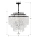 Crystorama GAB-B7305-MK Gabrielle Six Light Chandelier Matte Black Alternate Image 4.jpg