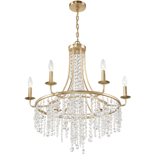 Crystorama GAB-B7306-GA Gabrielle Six Light Chandelier Antique Gold Alternate Image.jpg
