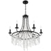 Crystorama GAB-B7306-MK Gabrielle Six Light Chandelier Matte Black Alternate Image.jpg