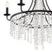 Crystorama GAB-B7306-MK Gabrielle Six Light Chandelier Matte Black Alternate Image 2.jpg