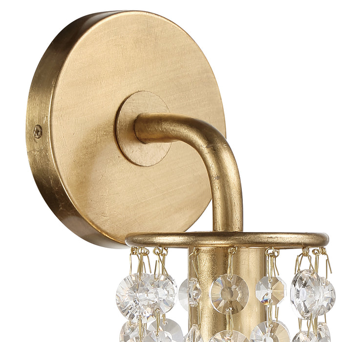 Crystorama GAB-B7311-GA Gabrielle One Light Wall Sconce Antique Gold Alternate Image 2.jpg