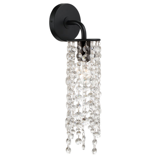 Crystorama GAB-B7311-MK Gabrielle One Light Wall Sconce Matte Black Alternate Image.jpg