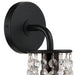 Crystorama GAB-B7311-MK Gabrielle One Light Wall Sconce Matte Black Alternate Image 2.jpg