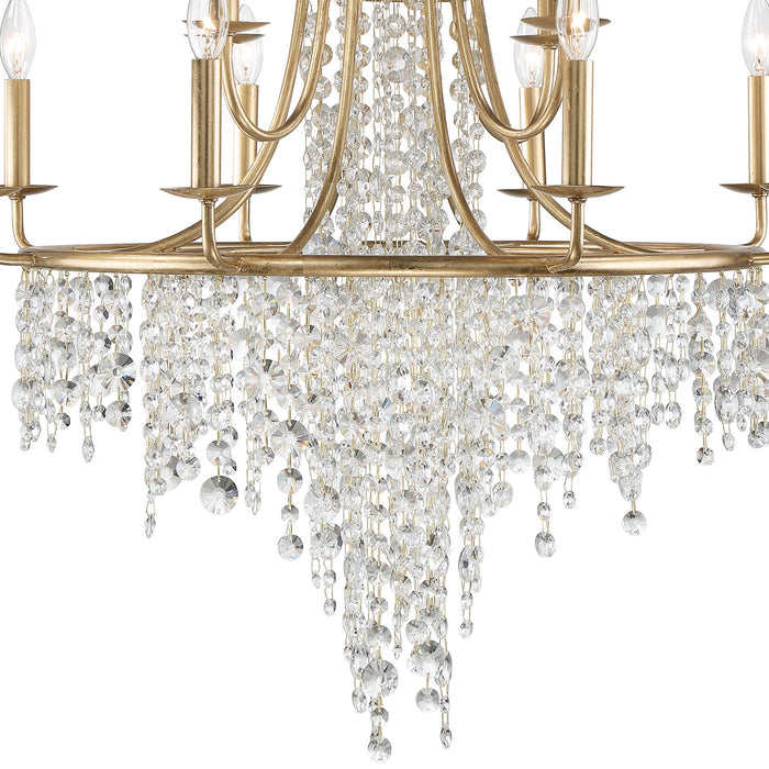 Crystorama GAB-B7312-GA Gabrielle 12 Light Chandelier Antique Gold Alternate Image 2.jpg