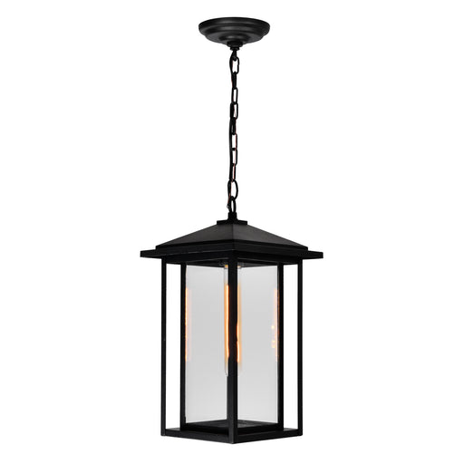 CWI Lighting 0417P9-1-101 Crawford One Light Outdoor Hanging Lantern Black Alt 1.jpg