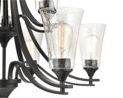 Millennium 1469-MB Natalie Nine Light Chandelier, Matte Black Alternate Image 3.jpg