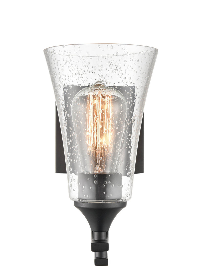 Millennium 1491-MB Natalie One Light Vanity, Matte Black Alternate Image 3.jpg