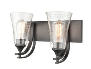 Millennium 1492-MB Natalie Two Light Vanity, Matte Black Alternate Image.jpg