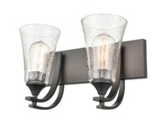 Millennium 1492-MB Natalie Two Light Vanity, Matte Black Alternate Image 2.jpg