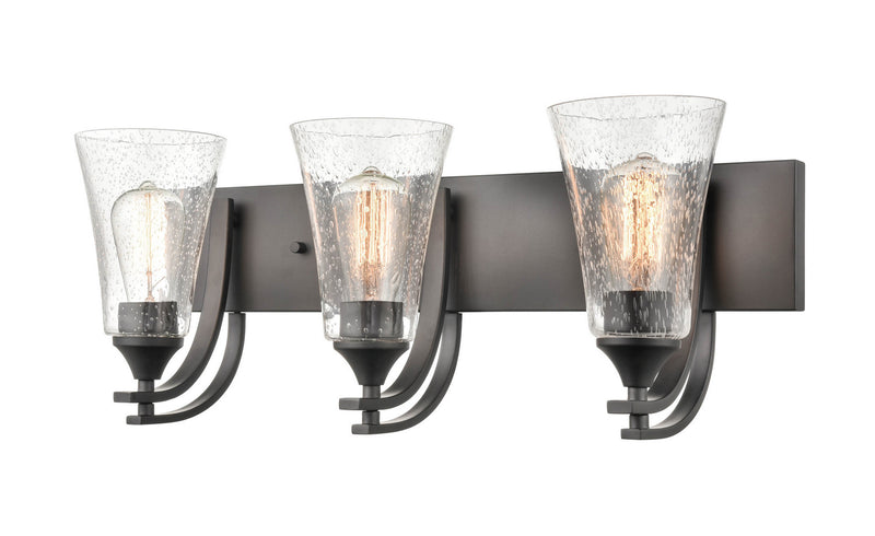 Millennium 1493-MB Natalie Three Light Vanity, Matte Black Alternate Image.jpg