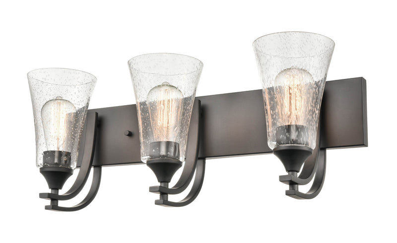 Millennium 1493-MB Natalie Three Light Vanity, Matte Black Alternate Image 2.jpg