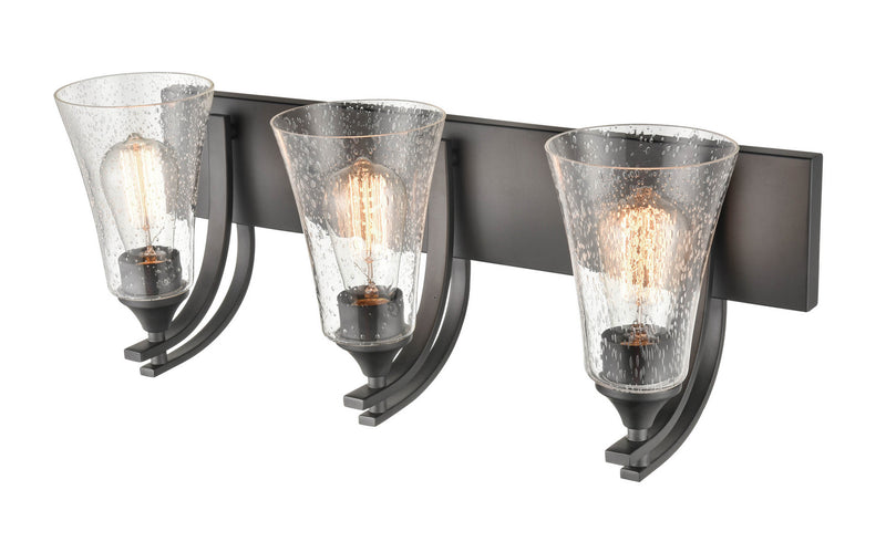 Millennium 1493-MB Natalie Three Light Vanity, Matte Black Alternate Image 4.jpg