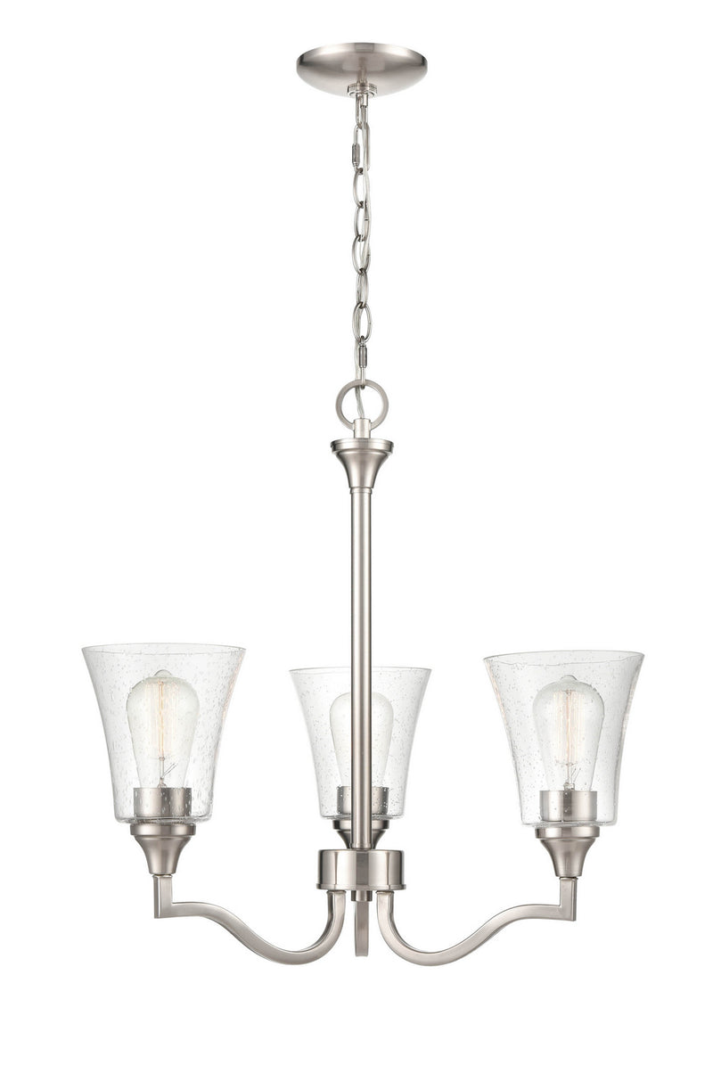 Millennium 2113-BN Caily Three Light Chandelier, Brushed Nickel Alternate Image.jpg