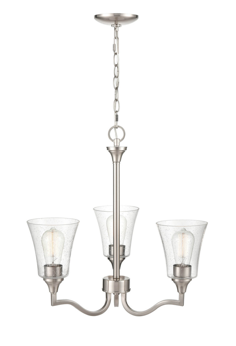Millennium 2113-BN Caily Three Light Chandelier, Brushed Nickel Alternate Image 2.jpg