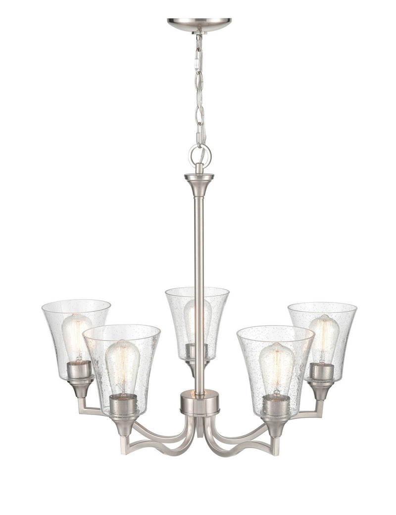 Millennium 2115-BN Caily Five Light Chandelier, Brushed Nickel Alternate Image 3.jpg