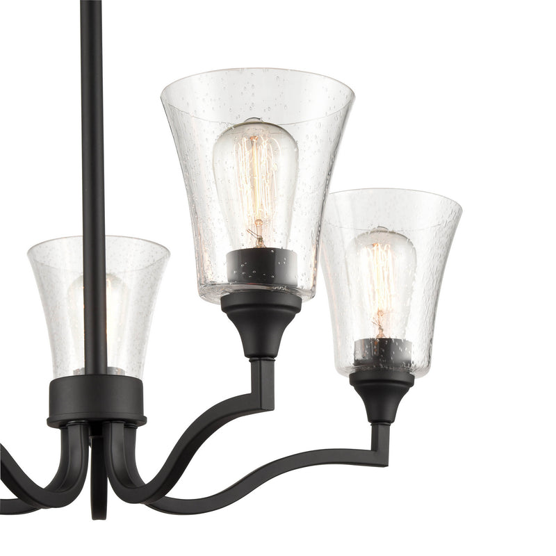 Millennium 2115-MB Caily Five Light Chandelier, Matte Black Alternate Image 2.jpg