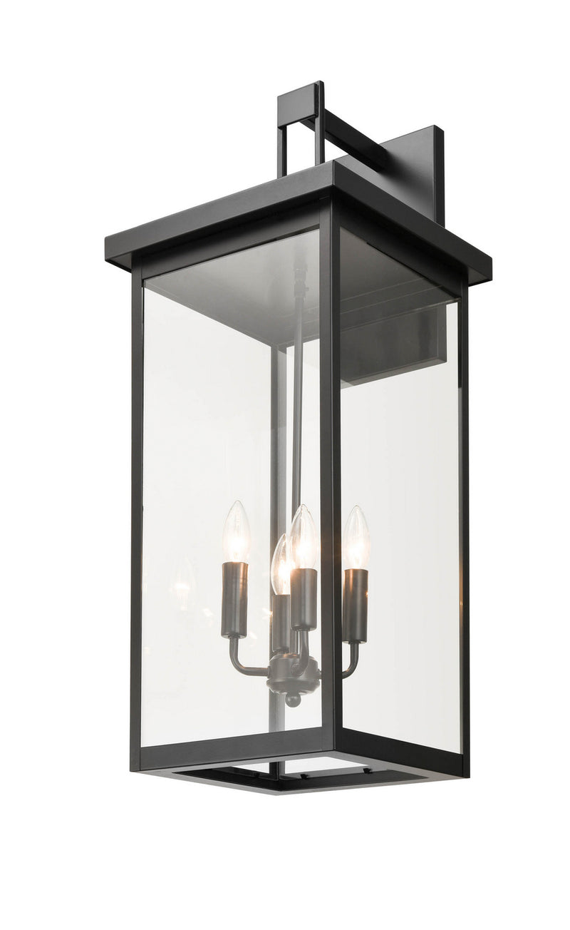 Millennium 42606-PBK Barkeley Four Light Outdoor Wall Sconce, Powder Coated Black Alternate Image.jpg