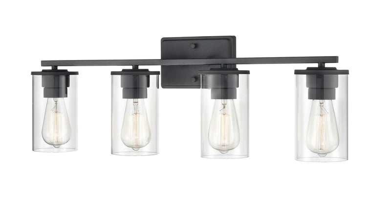 Millennium 2704-MB Verlana Four Light Vanity, Matte Black Alternate Image 3.jpg