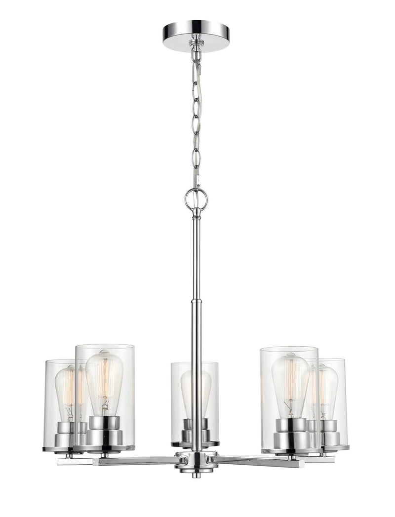 Millennium 2715-CH Verlana Five Light Chandelier, Chrome Alternate Image 2.jpg