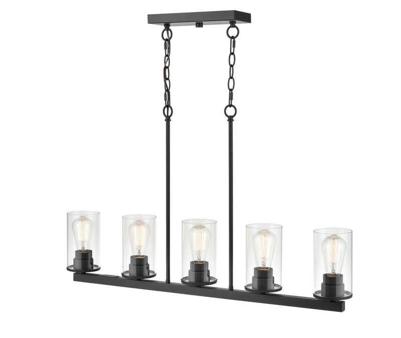 Millennium 2725-MB Verlana Five Light Pendant, Matte Black Alternate Image 3.jpg