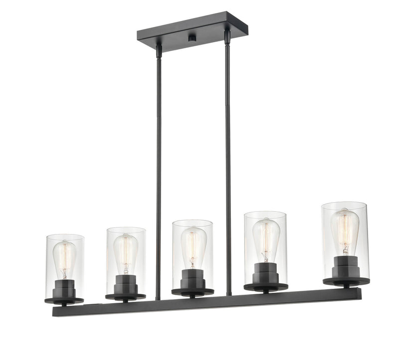 Millennium 2725-MB Verlana Five Light Pendant, Matte Black Alternate Image 4.jpg