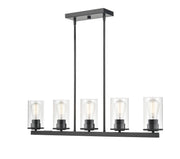 Millennium 2725-MB Verlana Five Light Pendant, Matte Black Alternate Image.jpg