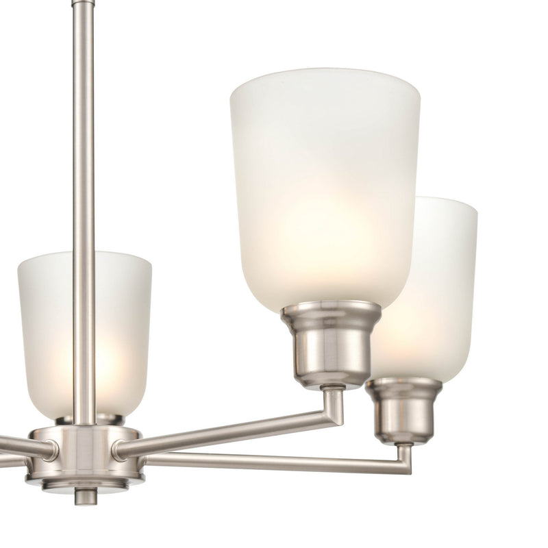 Millennium 2815-BN Amberle Five Light Chandelier, Brushed Nickel Alternate Image 4.jpg