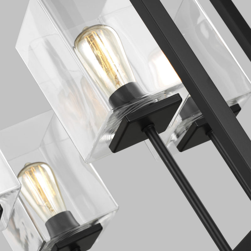 Generation Lighting 5341504-112 Mitte Four Light Hall / Foyer, Midnight Black Alternate Image 2.jpg