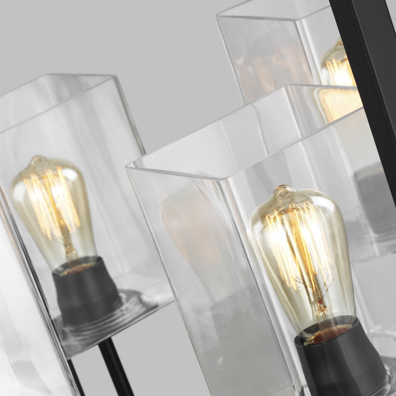 Generation Lighting 5341504-112 Mitte Four Light Hall / Foyer, Midnight Black Alternate Image 3.jpg