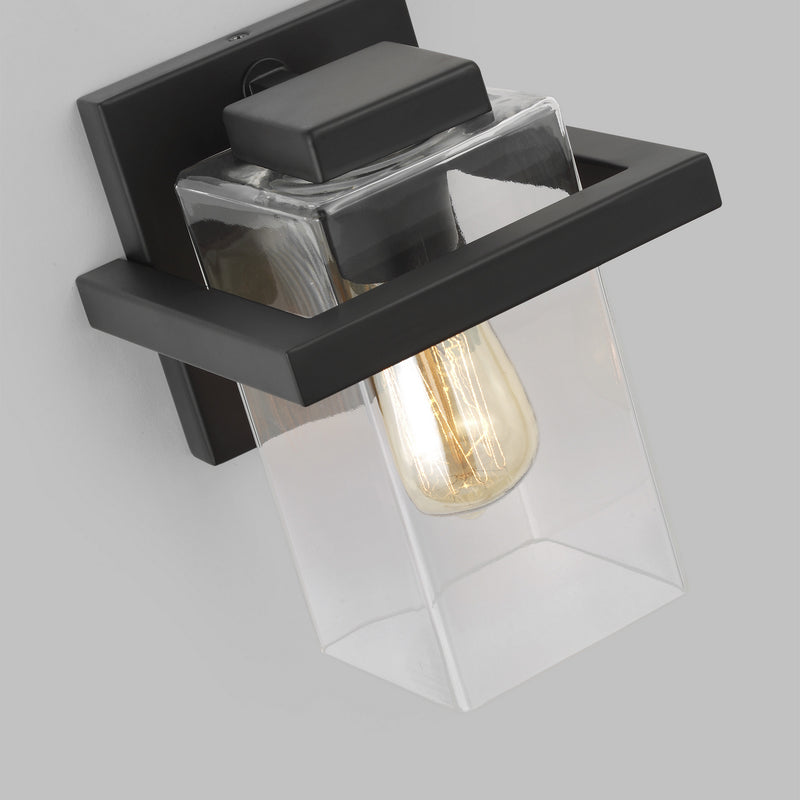 Generation Lighting 4141501-112 Mitte One Light Wall / Bath Sconce, Midnight Black Alternate Image 3.jpg