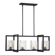 Generation Lighting 6641504-112 Mitte Four Light Island Pendant, Midnight Black Alternate Image.jpg