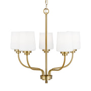 Generation Lighting 3102805-848 Windom Five Light Chandelier, Satin Brass Alternate Image.jpg