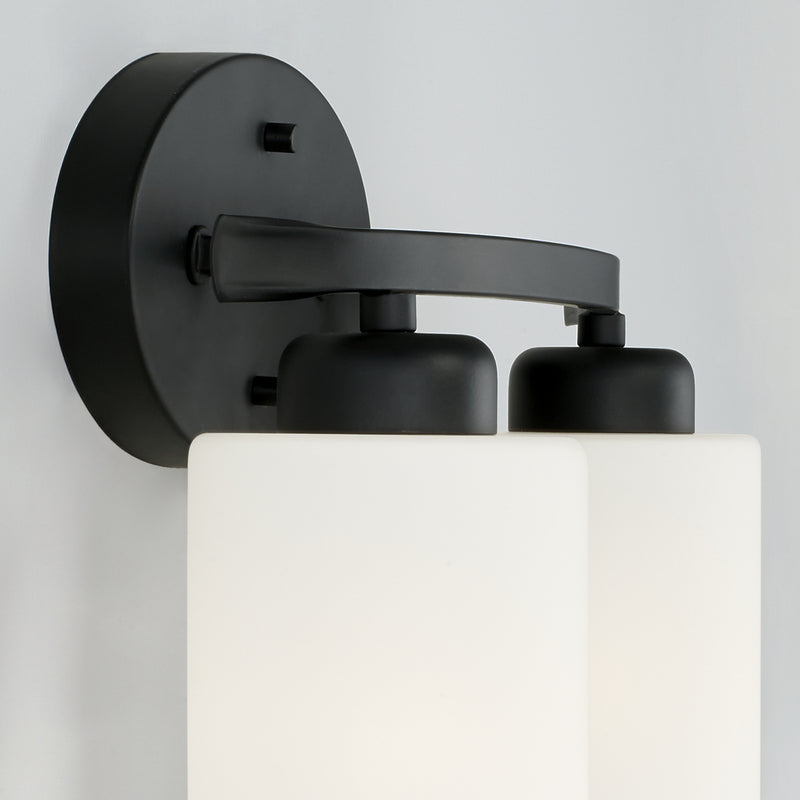 Capital Lighting 115221MB-338 Dixon Two Light Vanity, Matte Black Alternate Image 2.jpg
