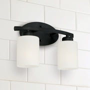Capital Lighting 115221MB-338 Dixon Two Light Vanity, Matte Black Alternate Image 3.jpg