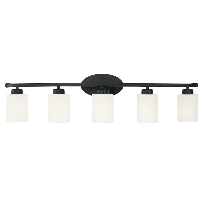Capital Lighting 115251MB-338 Dixon Five Light Vanity, Matte Black Alternate Image.jpg