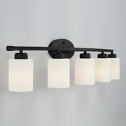 Capital Lighting 115251MB-338 Dixon Five Light Vanity, Matte Black Alternate Image 2.jpg