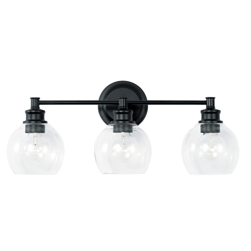 Capital Lighting 121131MB-426 Mid Century Three Light Vanity, Matte Black Alternate Image.jpg
