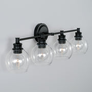 Capital Lighting 121141MB-426 Mid Century Four Light Vanity, Matte Black Alternate Image 2.jpg