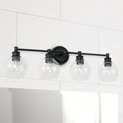 Capital Lighting 121141MB-426 Mid Century Four Light Vanity, Matte Black Alternate Image 3.jpg